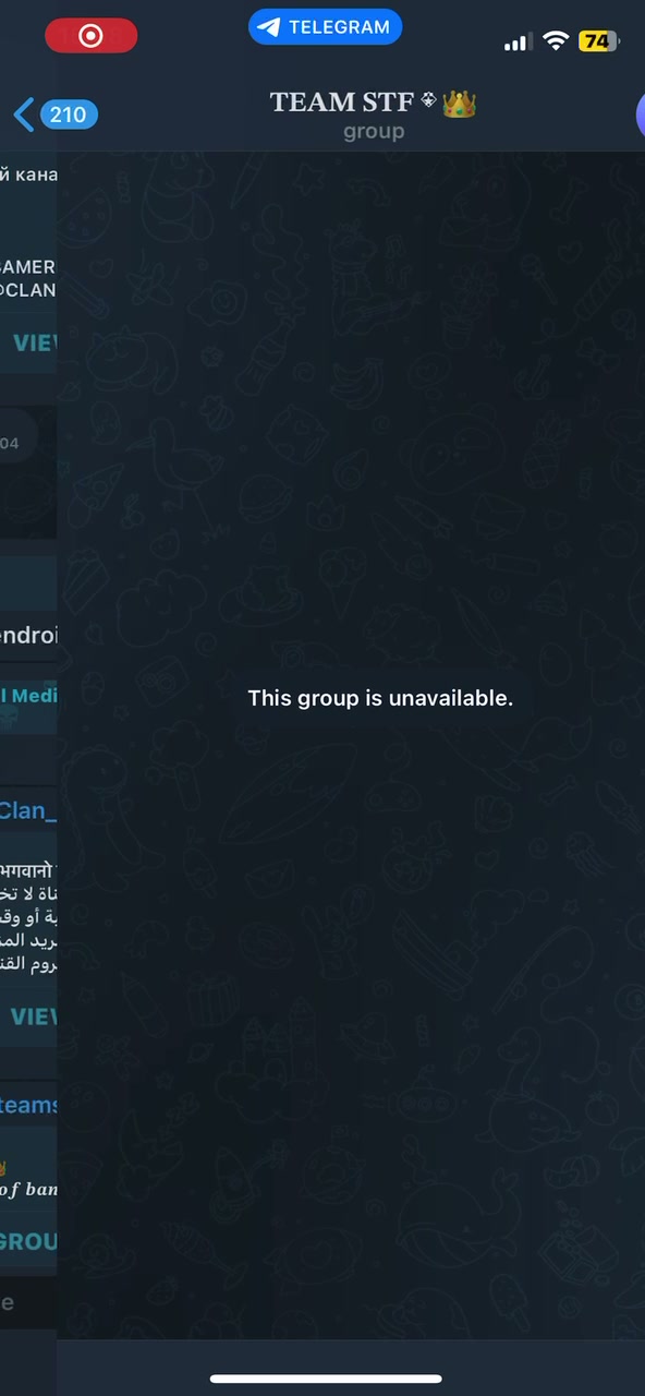 Team STF - Telegram Channel Removal|Team Supreme🕷️!!