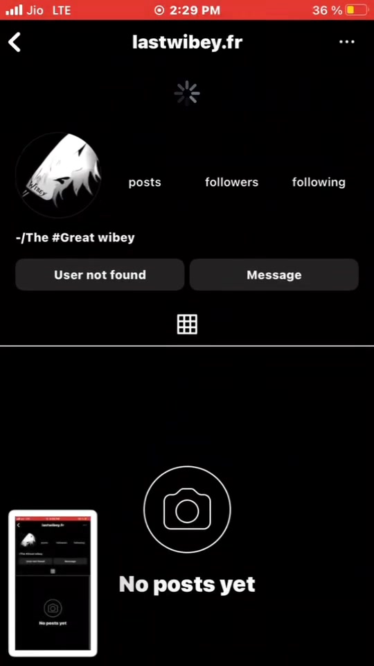 Team Wolves -@lastwibey.fr last wibey Instagram Account Removal/Ban #2|Team Supreme🕷️!!