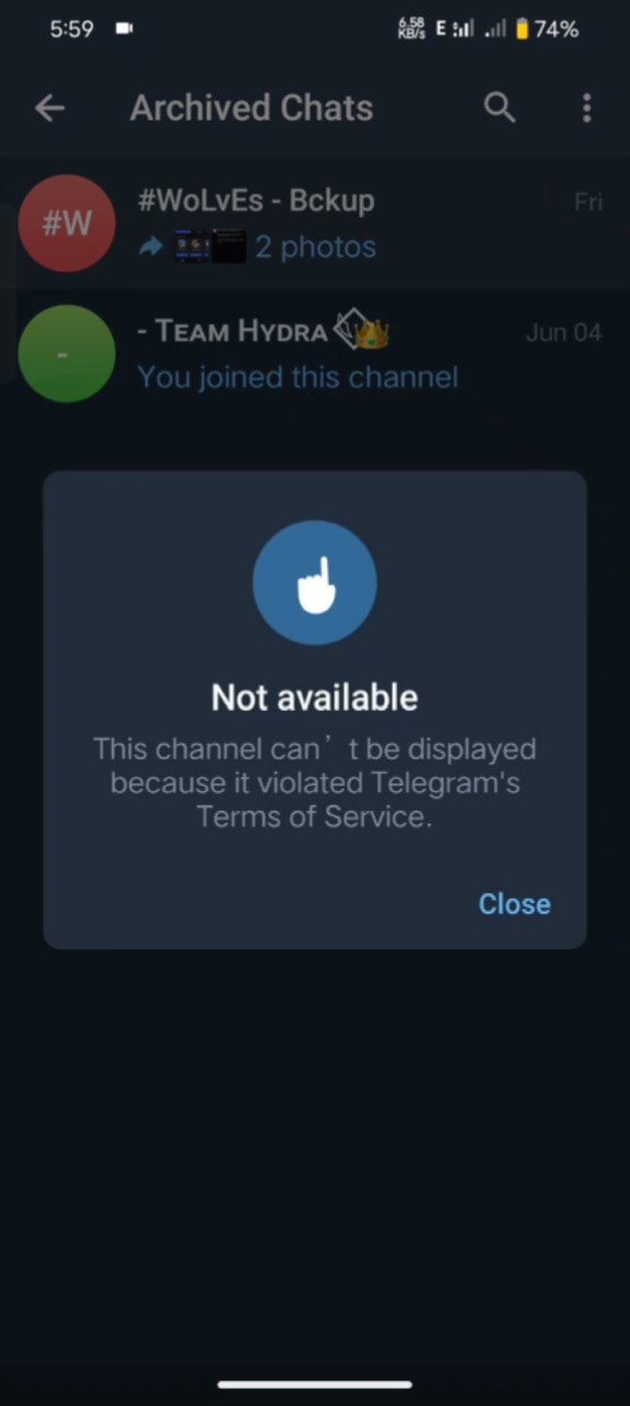 Team Wolves - Telegram backup Channel removal|Team Supreme🕷️!!