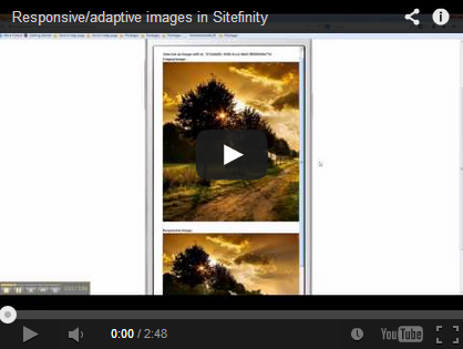 Responsive/adaptive images in Sitefinity CMS