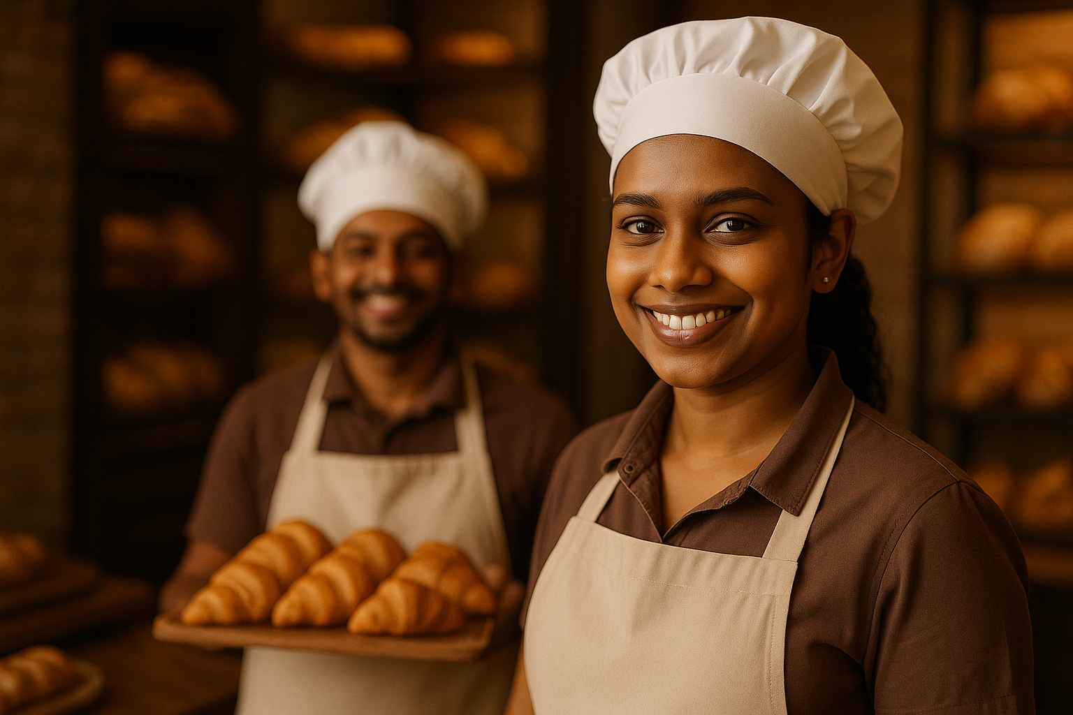 Our baker at work