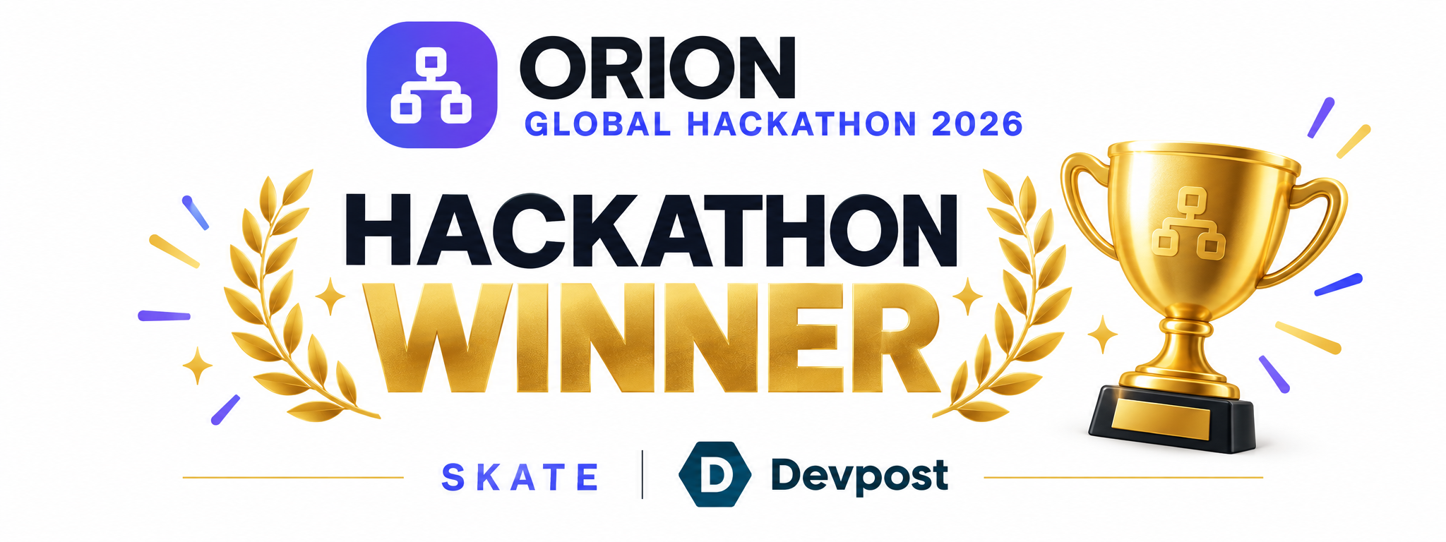 SKATE — Productivity & Enterprise Solutions winner, Orion Global Hackathon 2026