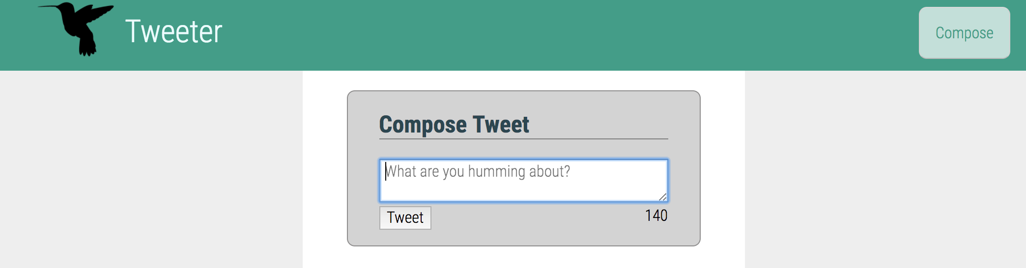 "Compose Tweet"