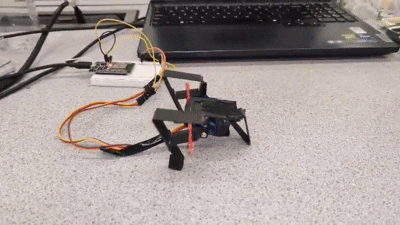 Foldable Grasshopper-Inspired Walking Robot