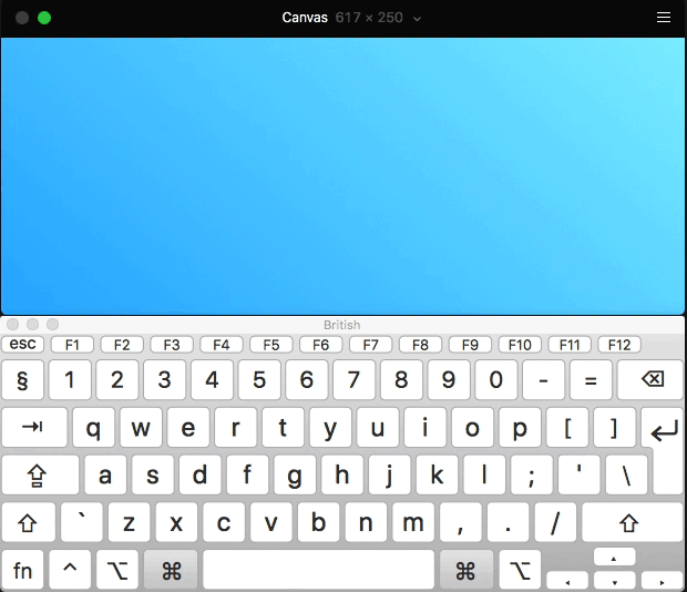 A keyboard typing out the words "hello world"