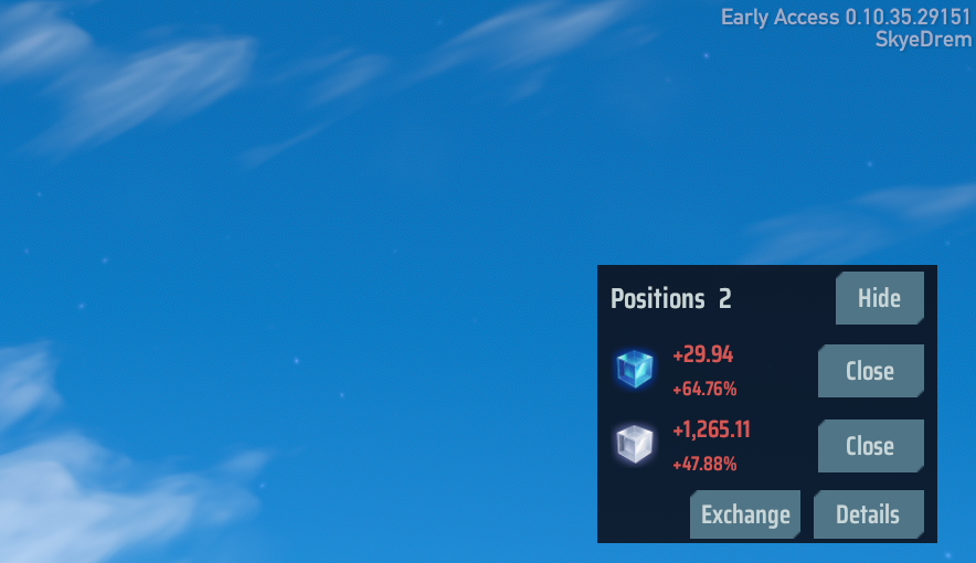 Compact positions HUD