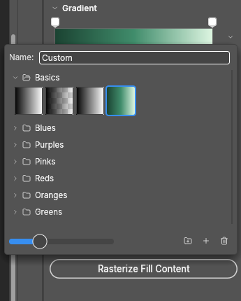 Saving layer gradient