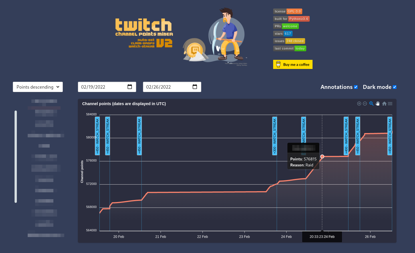 Twitch-Channel-Points-Miner-v2 image 1