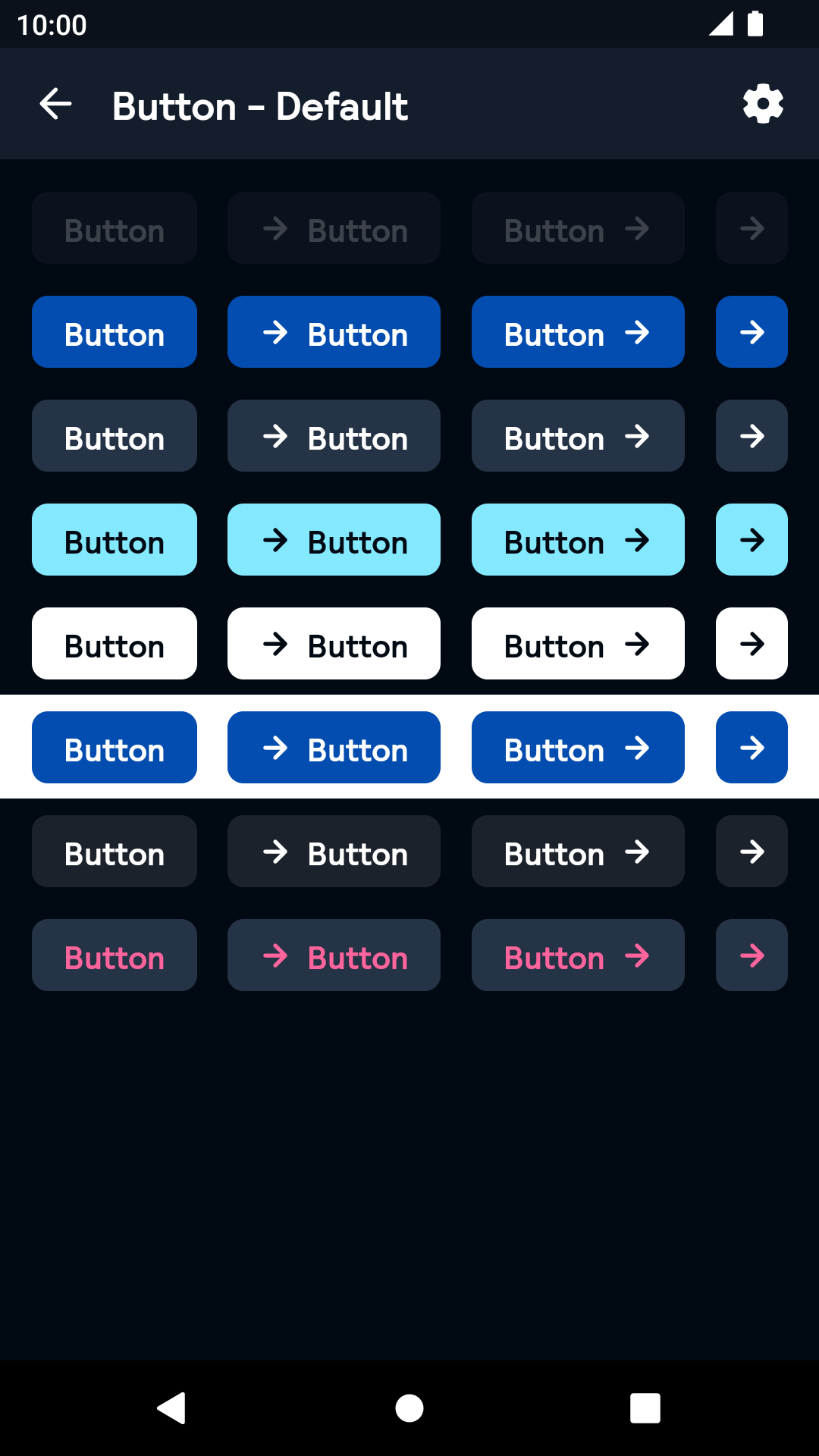 Button component - dark mode
