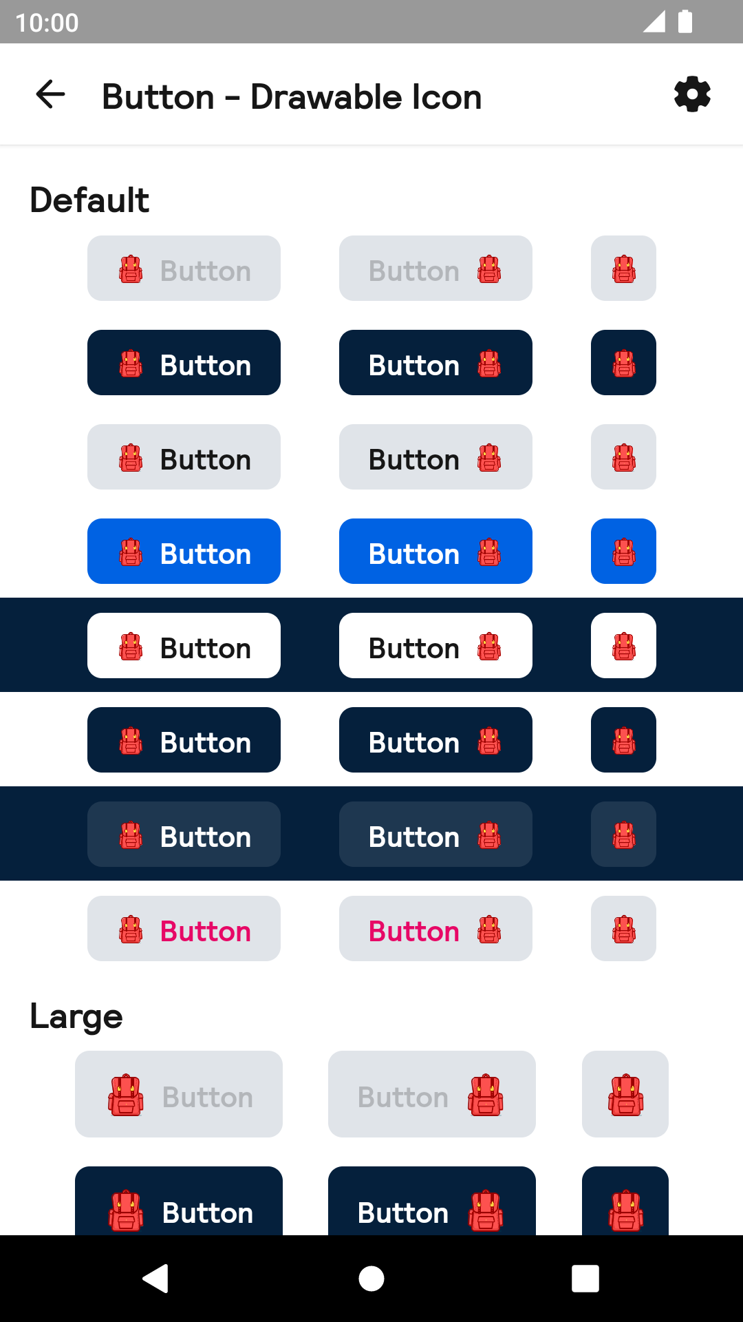 Drawable Icon Button component