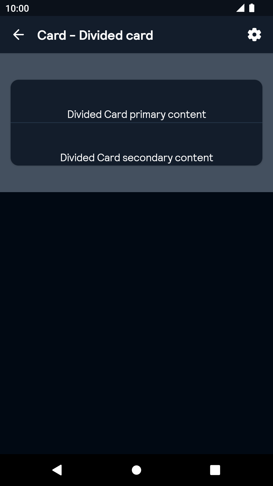 Card component - dark mode