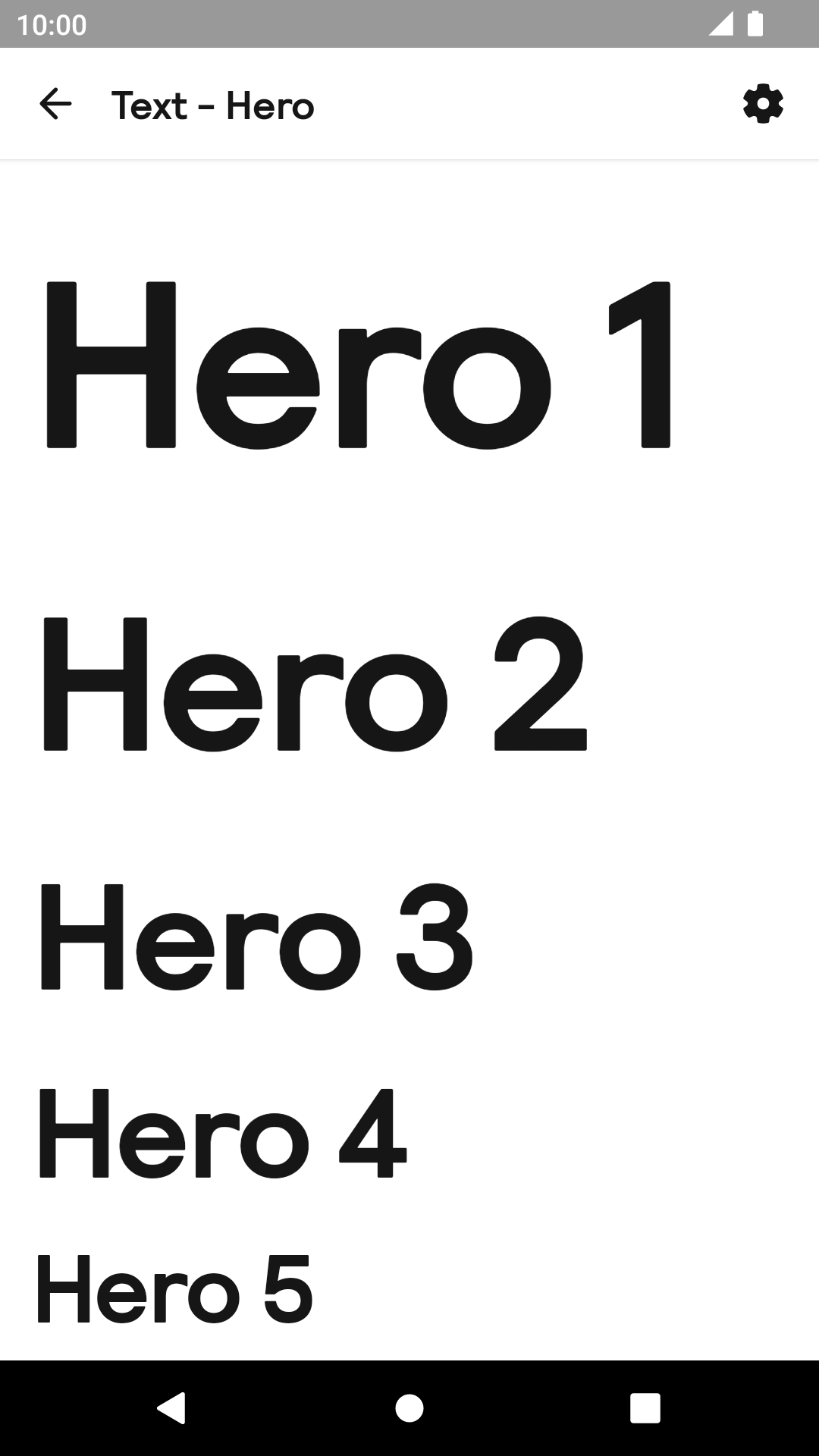 Hero Text component