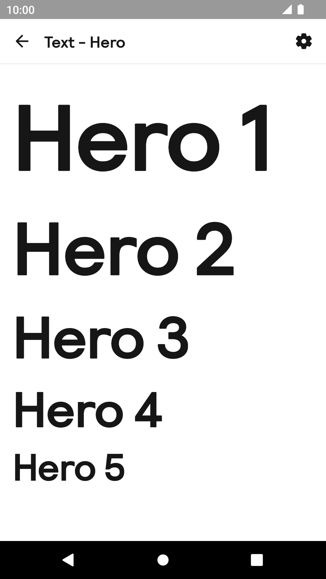 Hero Text component