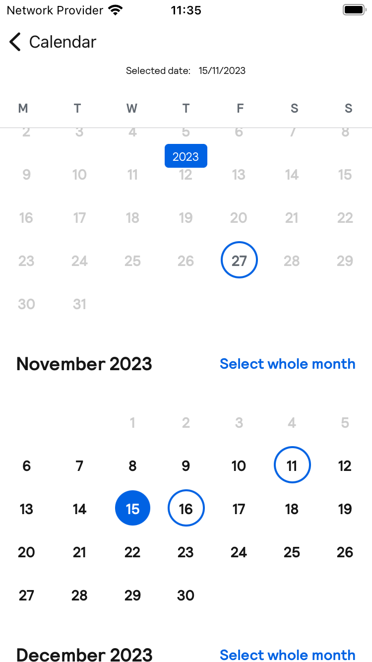 SwiftUI | Calendar