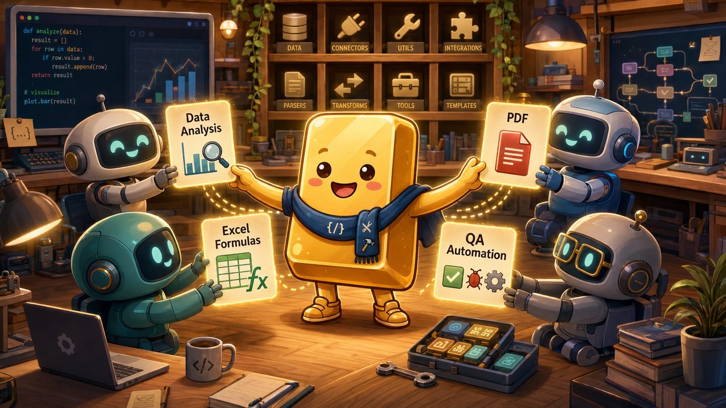 Ingot, the mascot, handing skills out to AI agents