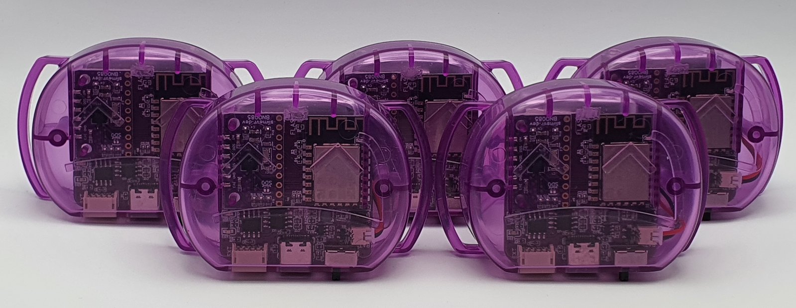 A set of SlimeVR trackers