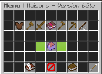 Menu des Maisons