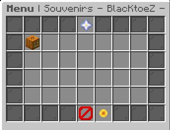 Menu principal du Dex avec les collections disponibles