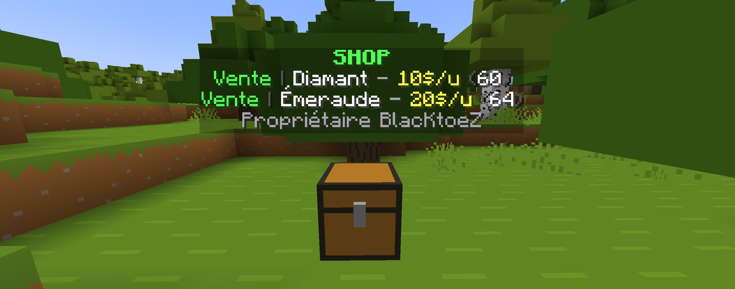 Market avec deux offres de vente