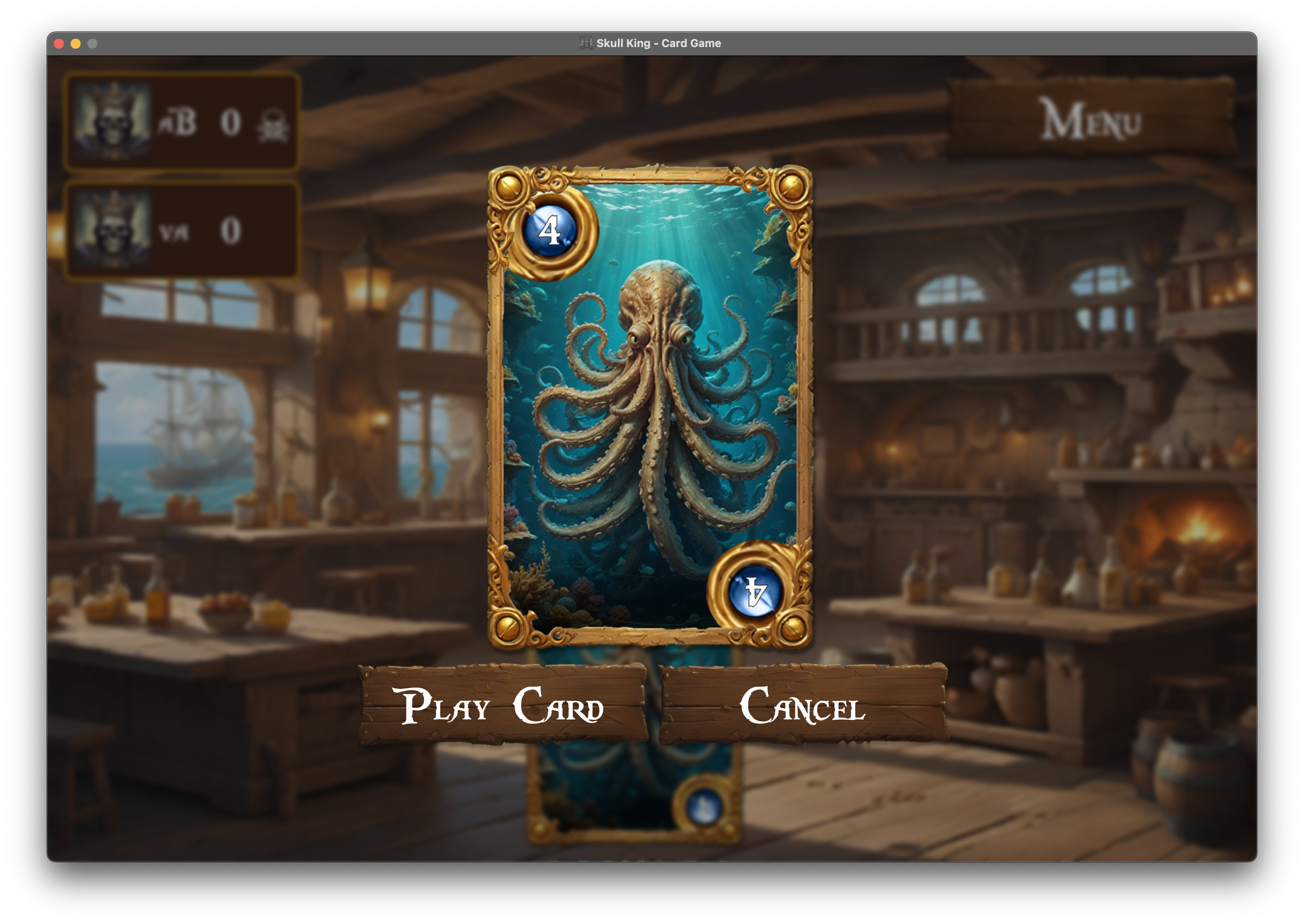 Play Card Screen