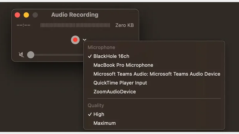Record System Audio on MacOS