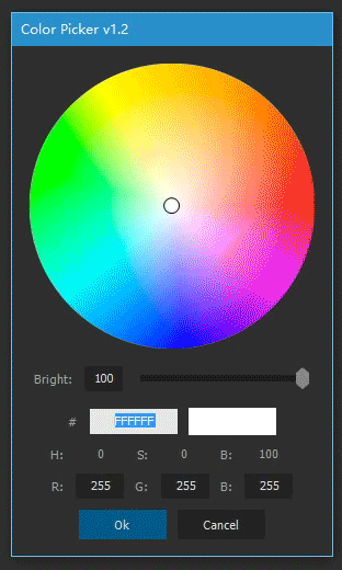 nativescript colorpicker import