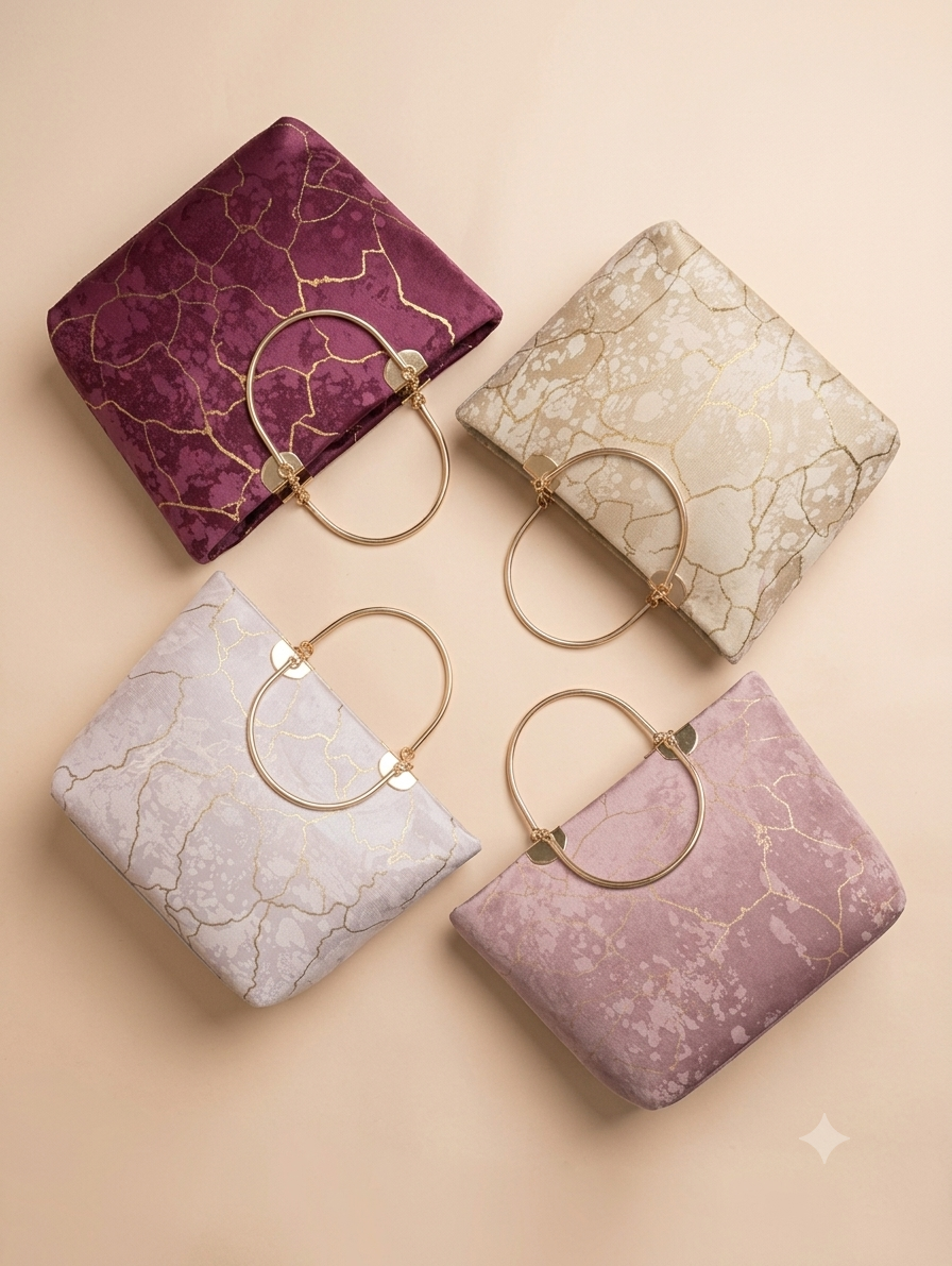 Trevo Marble Ring Handle Bag