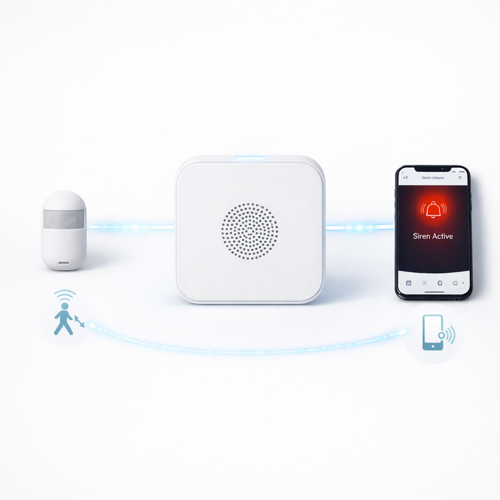 Smart Wireless AlertSiren - View 2