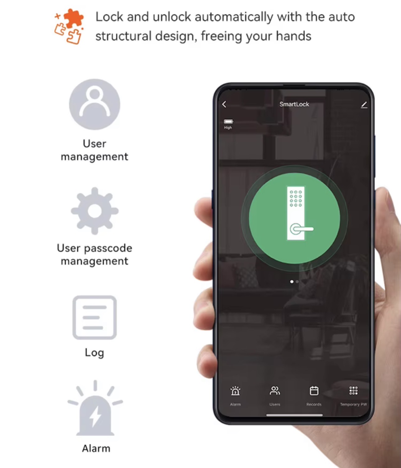 Smart Fingerprint Door Lock - View 5