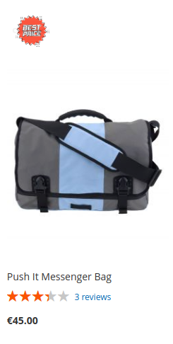 Product attribute in product listing