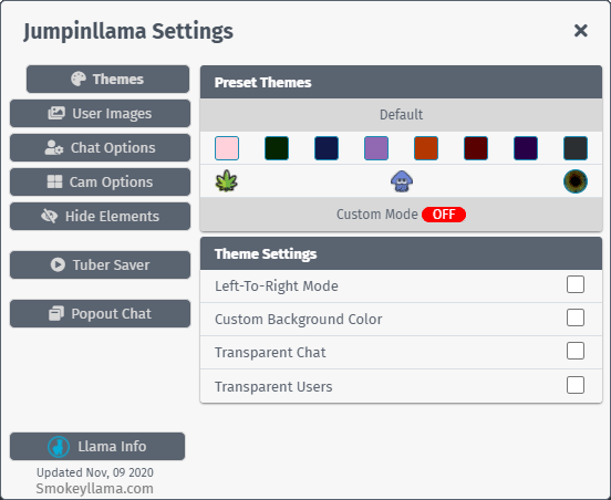 Settings Preview