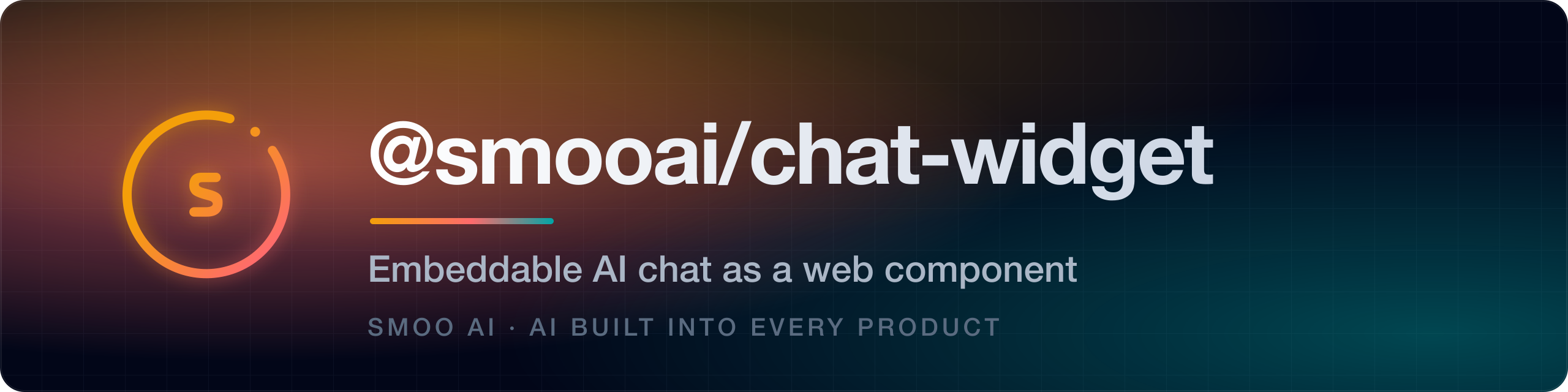 @smooai/chat-widget — Embeddable AI chat as a web component