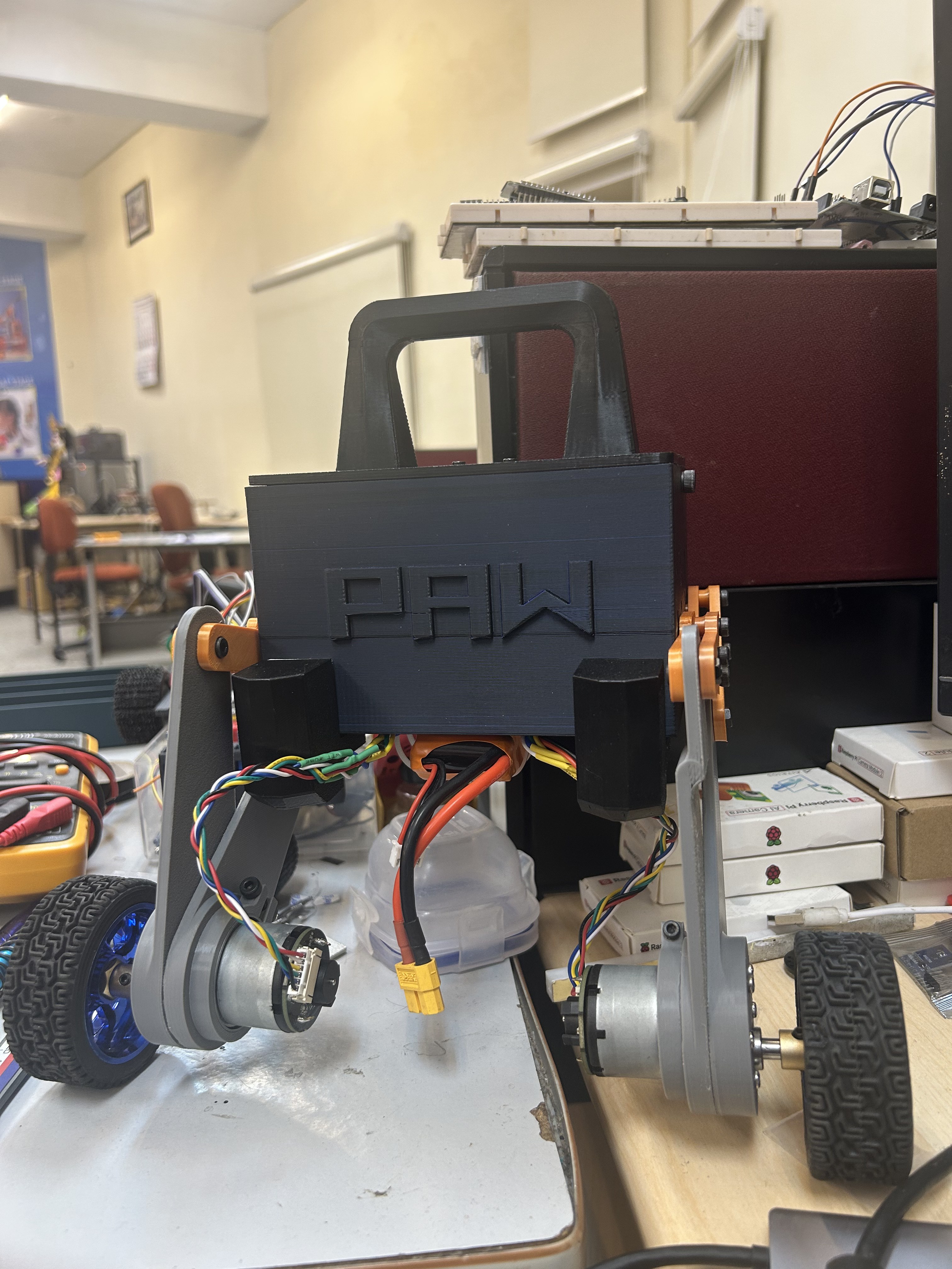 PAW bipedal robot - front view