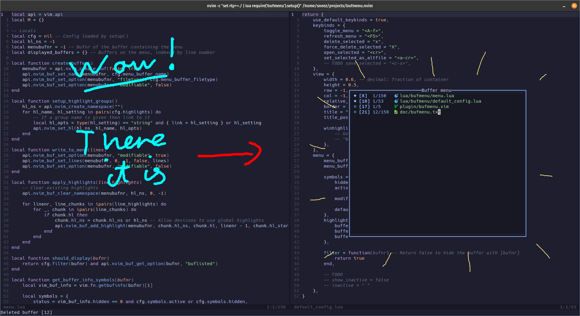 GitHub - SneezNoodle/bufmenu.nvim: A neovim plugin for managing buffers ...
