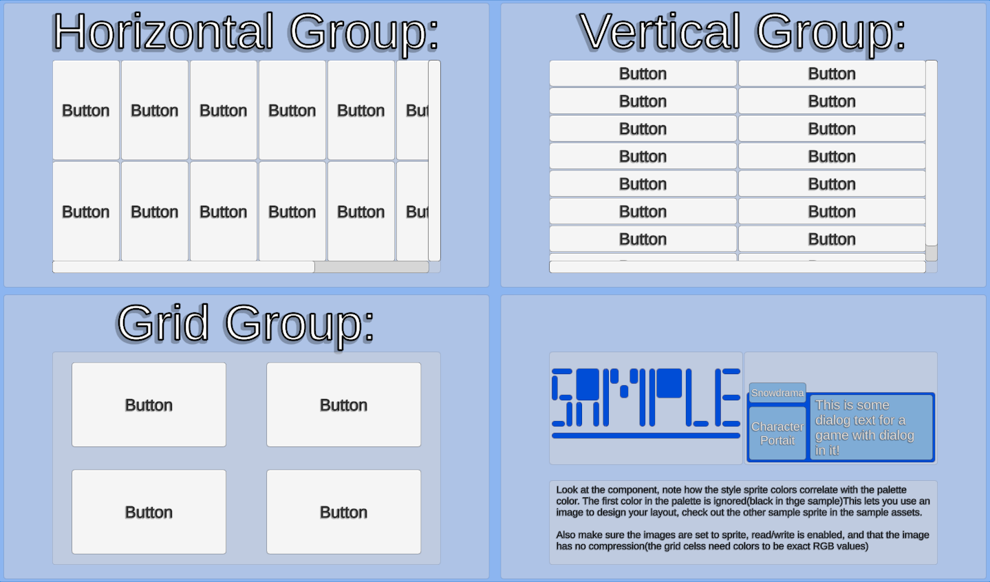 Example of Unity UI Tools