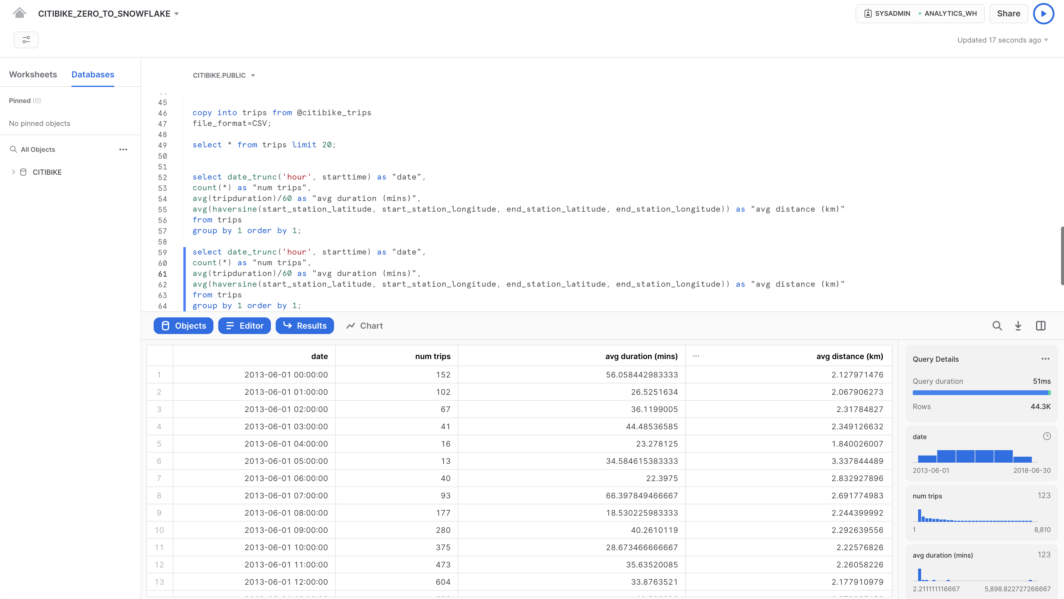 キャッシュされたクエリの実行時間