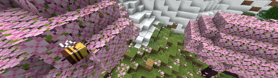 A bee is triggering hybridization, turning one cherry leaves into another.