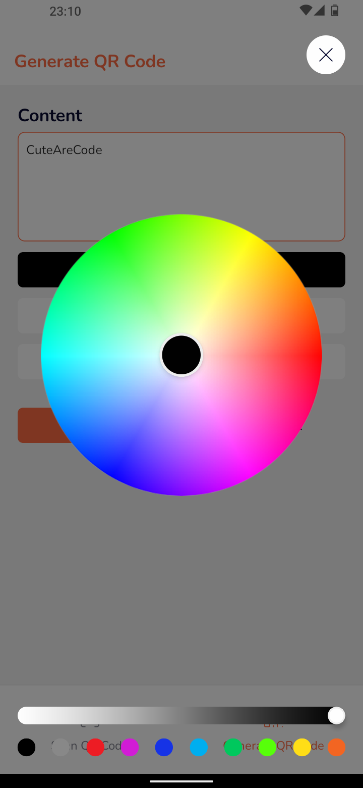 QR color picker