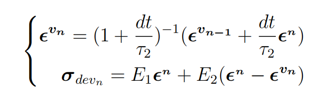 Discretized stress balance