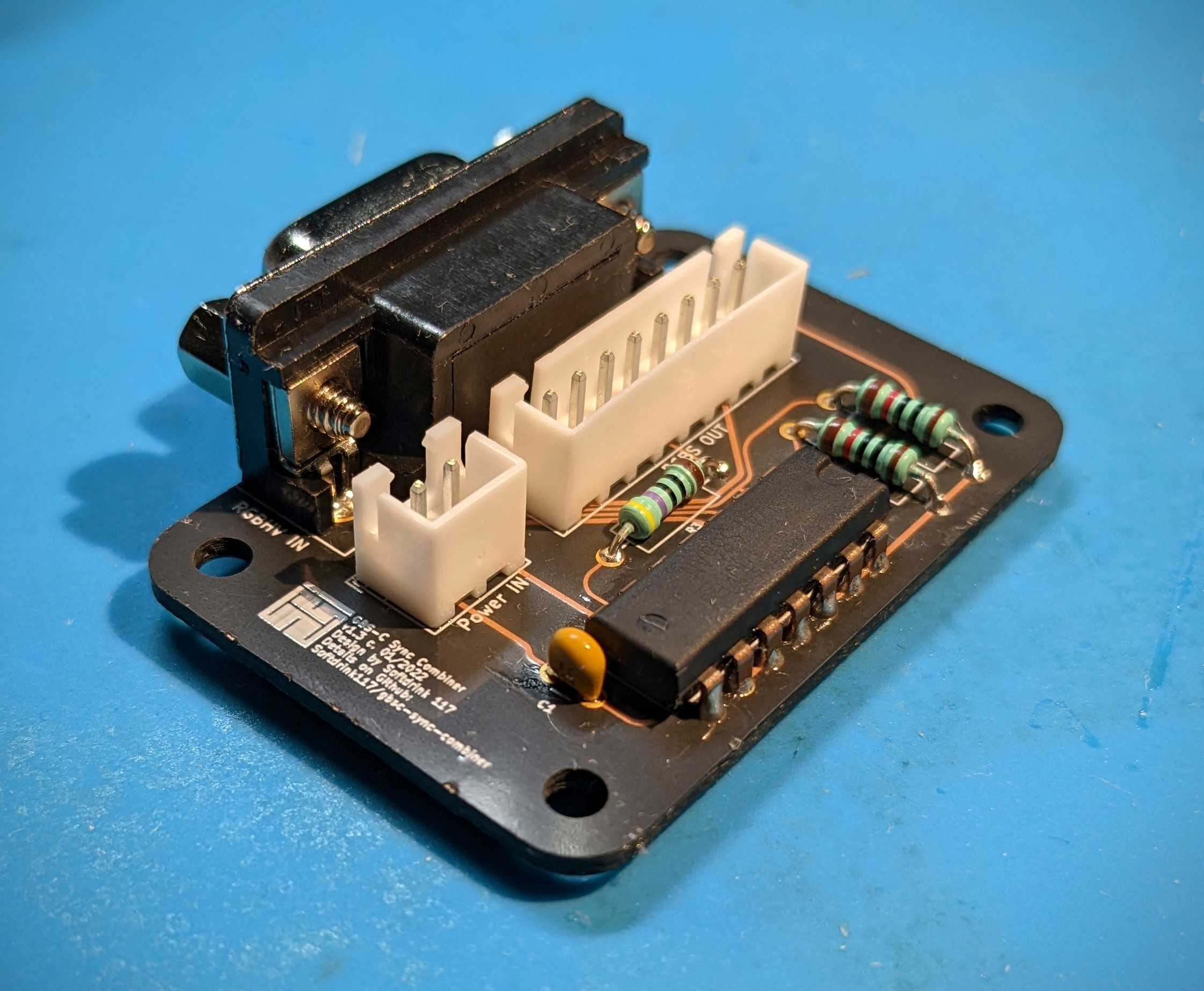 Photo of a GBSC Sync Combiner PCB.