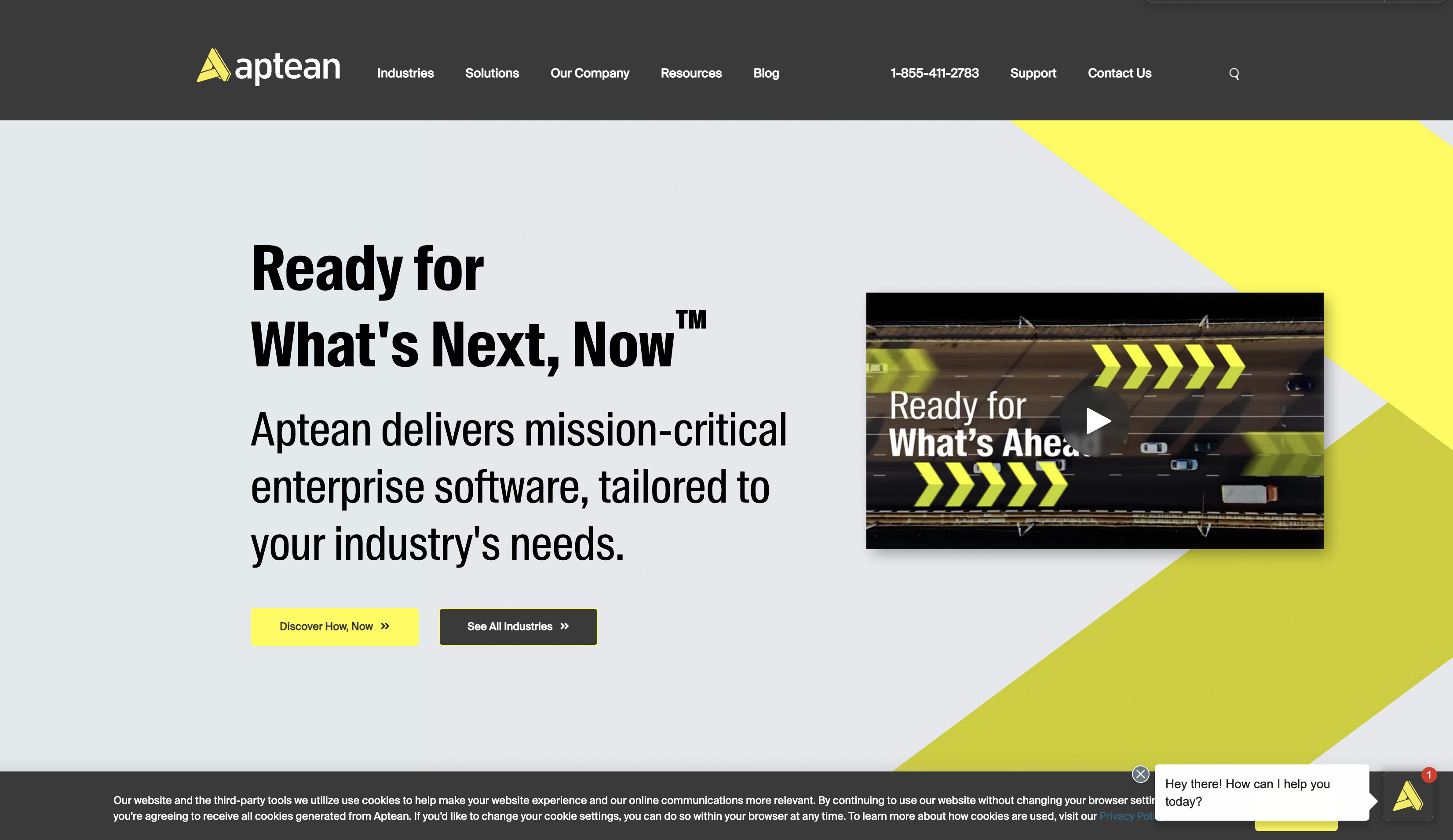 aptean, site screenshot