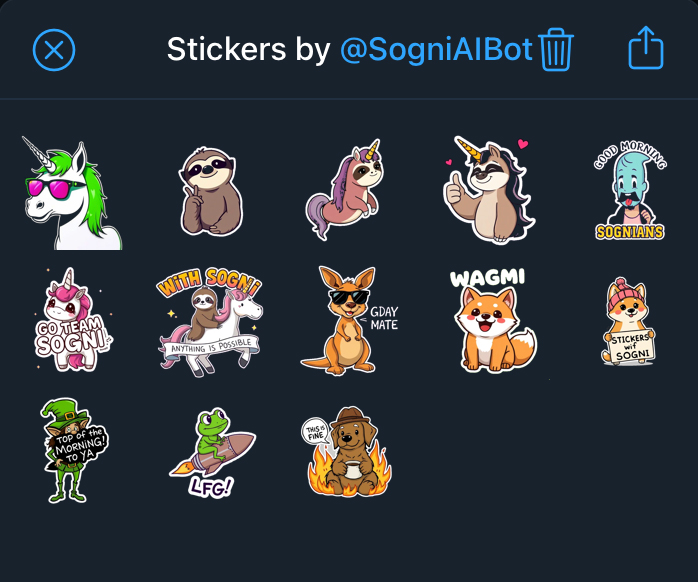 Sticker examples