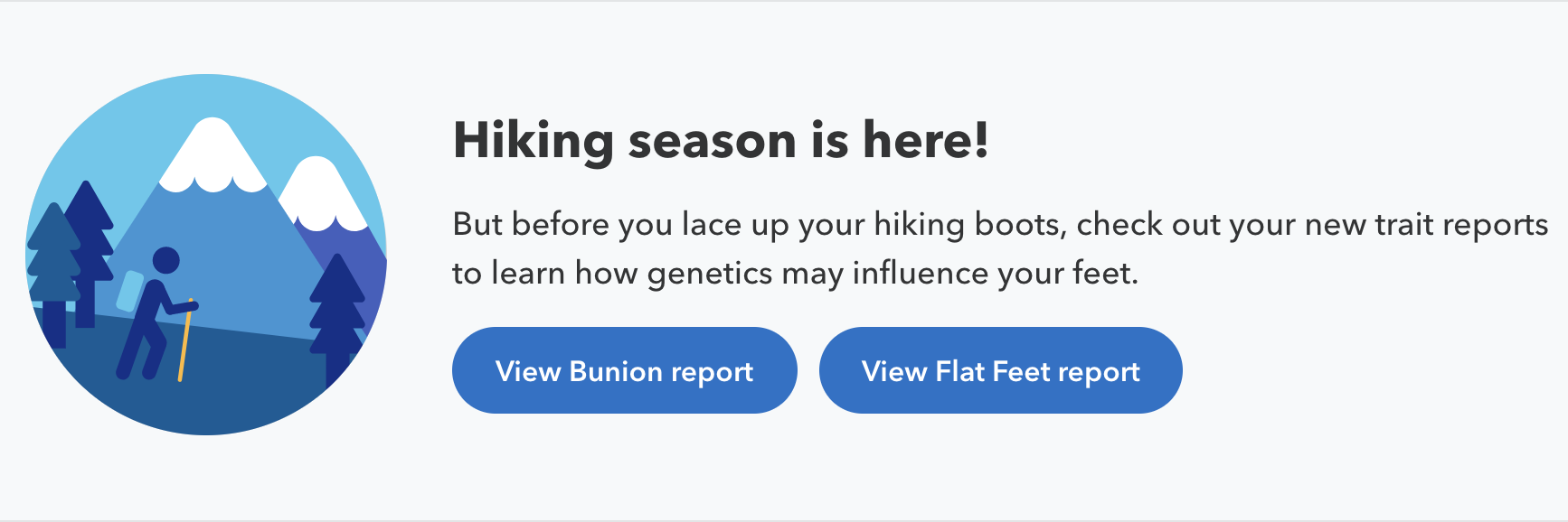 Bunion and Flat Feet Report, 23andme