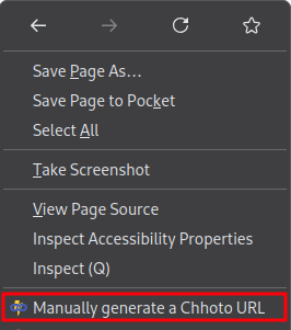 Context menu icon