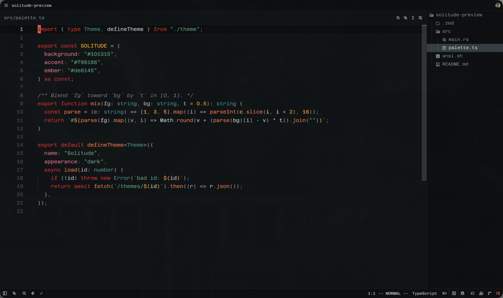 Solitude — TypeScript
