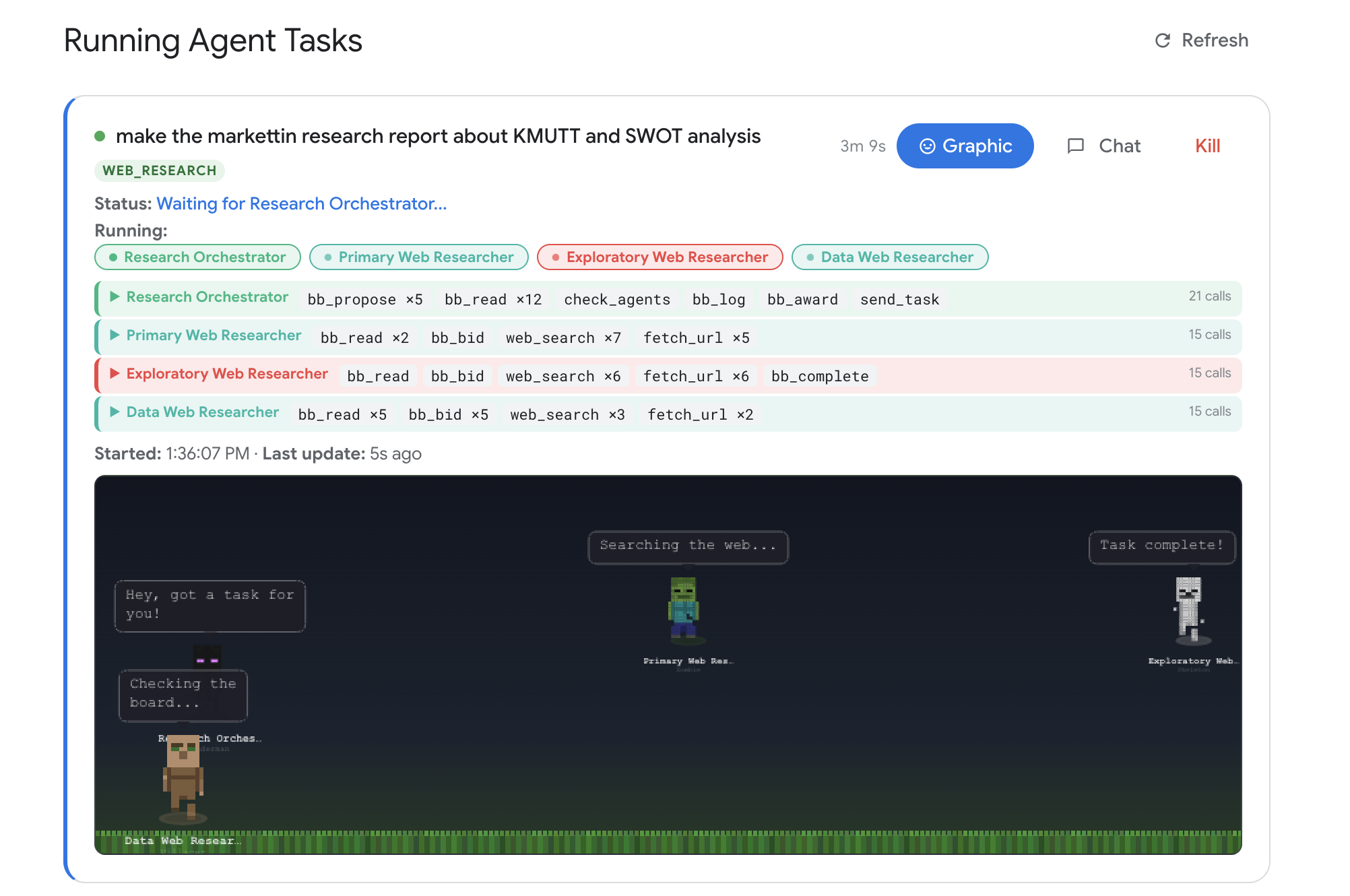 Tiger CoWork — Minecraft Task Monitor