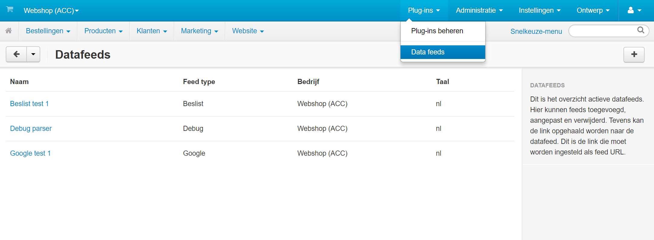 Data feed overview