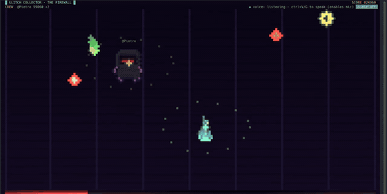 Two players in the same Glitch Collector match, crew tally and score climbing