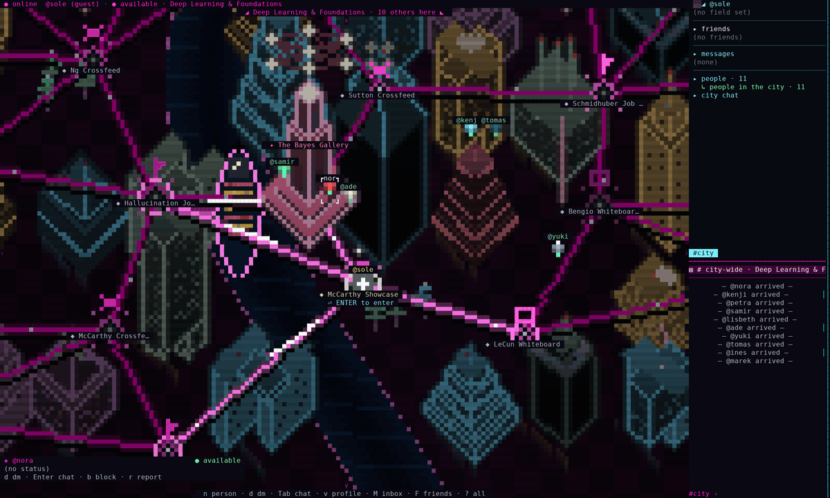 Walking the Deep Learning streets while ten other people do the same, live