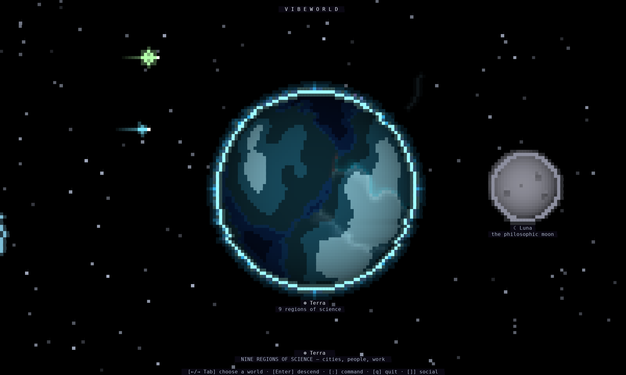 Terra and Luna, seen from space
